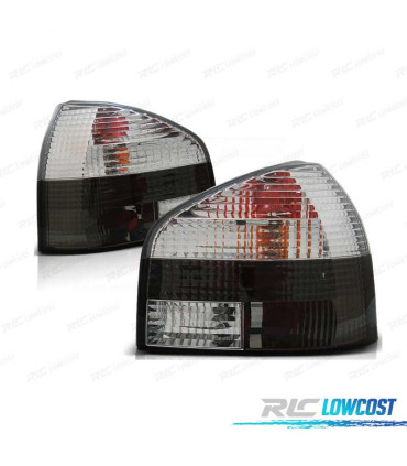FEUX ARRIÈRE POUR AUDI A3 8L 96-00 HATCHBACK BLANC FUMÉ LEX