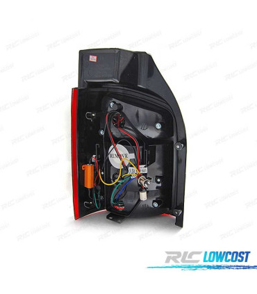 FEUX ARRIÈRE VOLKSWAGEN VW TRANSPORTER T5 10-15 2P LED FUMÉ