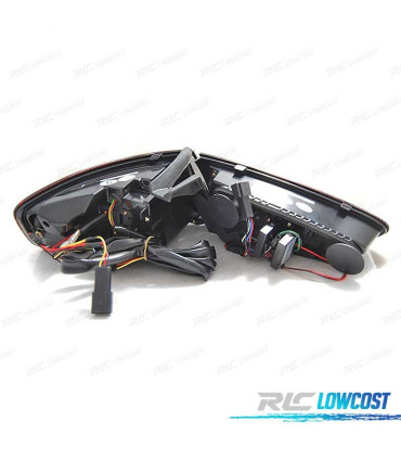 FEUX ARRIÈRE POUR AUDI A4 B8 12-15 BERLINE LED DYNAMIQUE FUMÉ