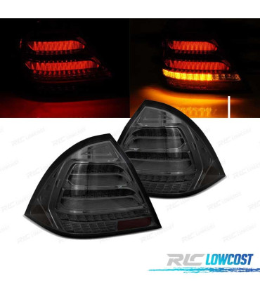 FEUX ARRIÈRE MERCEDES CLASSE C W203 00-04 BERLINE LED DYNAMIQUE FUMÉ