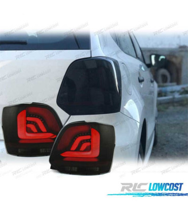 FEUX ARRIÈRE VOLKSWAGEN VW POLO 6R 6C 09-17 CARDNA LED DYNAMIQUE NOIR FUMÉ