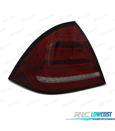 FEUX ARRIÈRE MERCEDES CLASSE C W203 00-04 BERLINE LED DYNAMIQUE ROUGE FUMÉ