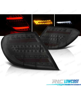 FEUX ARRIÈRE MERCEDES CLASSE C W204 BERLINE 07-10 LED FUMÉ