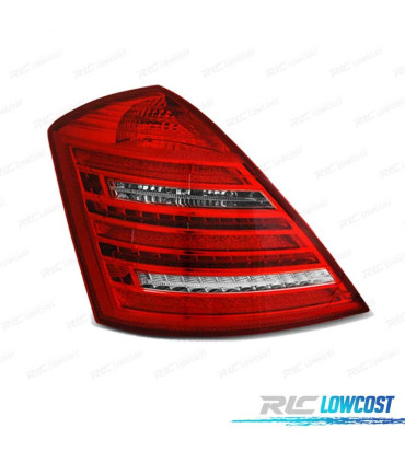 FEUX ARRIÈRE MERCEDES W221 CLASSE S LOOK W222 05-09 LED DYNAMIQUE ROUGE BLANC