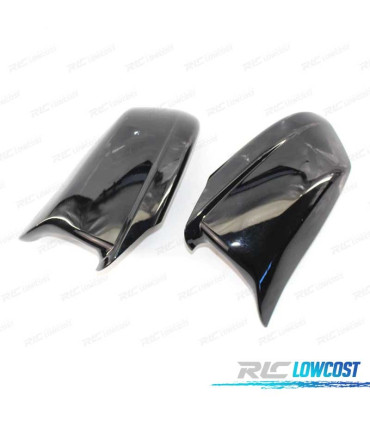 COQUES RETROVISEURS BMW F10 F11 F18 10-13 LOOK M NOIR BRILLANT