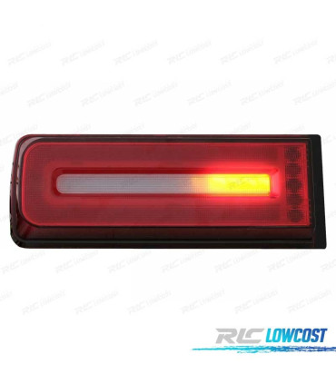 FEUX ARRIÈRE LED DYNAMIQUE MERCEDES CLASSE G W463 07-17 ROUGE FUMÉ LOOK AMG G55