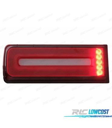 FEUX ARRIÈRE LED DYNAMIQUE MERCEDES CLASSE G W463 07-17 ROUGE FUMÉ LOOK AMG G55