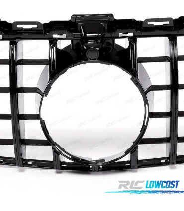 CALANDRE MERCEDES W205 15-17 LOOK AMG GT CAMÉRA NOIR BRILLANT