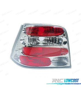 FEUX ARRIÈRE GOLF 4 97-03 FOND CHROMÉ ROUGE