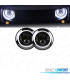 PHARES POUR JEEP WRANGLER 96-18 ANGEL EYES LED NOIR