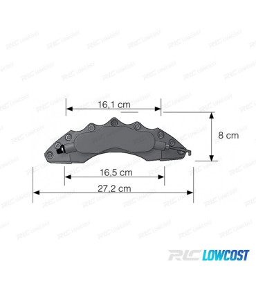 KIT DE CACHES ETRIERS DE FREIN COULEUR BLEU