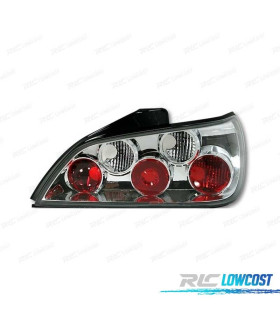 FEUX ARRIÈRE PEUGEOT 406 93-01 FOND CHROMÉ