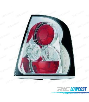 FEUX ARRIÈRE SKODA OCTAVIA 00-04 FOND CHROMÉ