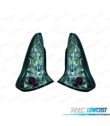 FEUX ARRIÈRE CITROEN C4 04-09 FOND CHROMÉ