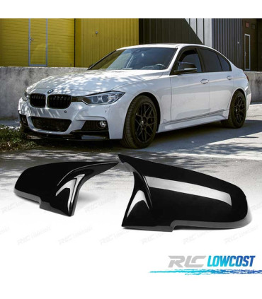 COQUES RÉTROVISEURS BMW F30 F31 F32 F33 F36 F20 F22 F34 LOOK M NOIR BRILLANT