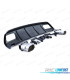 DIFFUSEUR MERCEDES CLASSE A W176 15-18 LOOK AMG A45 NOIR BRILLANT + EMBOUT D´ÉCHAPPEMENT