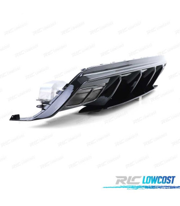 DIFFUSEUR MERCEDES CLASSE A W176 15-18 LOOK AMG A45 NOIR BRILLANT + EMBOUT D´ÉCHAPPEMENT