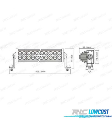 LED BAR 72W 4 800 LM