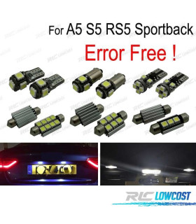 KIT 24 AMPOULES LED INTÉRIEUR AUDI A5 S5 RS5 SPORTBACK 09-15