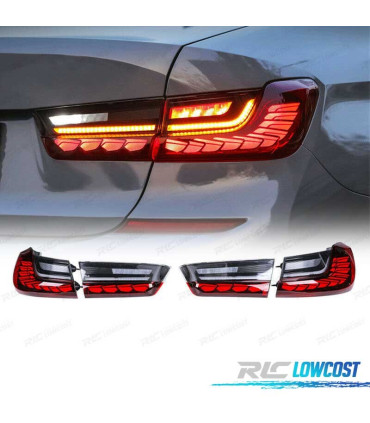 FEUX ARRIÈRE BMW SÉRIE 3 G20 19-22 LIGHT BAR OLED FULL LED DYNAMIQUES ROUGE