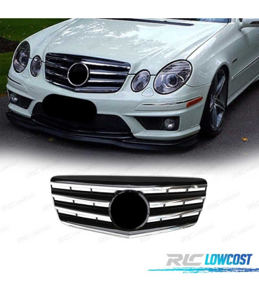 GRILLE MERCEDES CLASSE E W211 06-09 CHROME NOIR