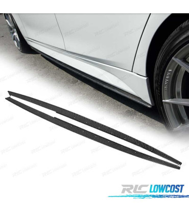 RAJOUTS BAS DE CAISSE BMW F30 F31 LOOK M PERFORMANCE CARBONE