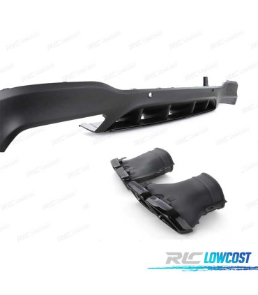 DIFFUSEUR MERCEDES GLC X253 15-18 LOOK AMG PDC + EMBOUT D´ÉCHAPPEMENT NOIR