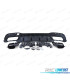 DIFFUSEUR MERCEDES GLE W166 15-19 LOOK AMG GLE63 NOIR BRILLANT + EMBOUTS D'ÉCHAPPEMENT NOIRS