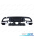 DIFFUSEUR MERCEDES CLASSE C W205 BERLINE 18-21 LOOK AMG C63 NOIR BRILLANT + EMBOUTS D'ÉCHAPPEMENT