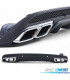 DIFFUSEUR MERCEDES CLASSE C W205 BERLINE 14-18 LOOK AMG C63 NOIR MAT + SORTIES D'ÉCHAPPEMENT