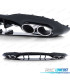DIFFUSEUR MERCEDES CLASSE A W177 18- LOOK AMG A45 NOIR BRILLANT + EMBOUT D'ÉCHAPPEMENT CHROME