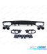 DIFFUSEUR MERCEDES CLASSE C C205 A205 14-18 LOOK AMG PDC + EMBOUTS D'ÉCHAPPEMENT NOIR