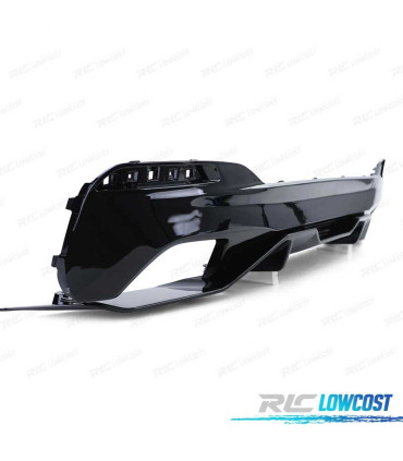 DIFFUSEUR ARRIÈRE BMW G30 G31 16- LOOK M PERFORMANCE NOIR BRILLANT