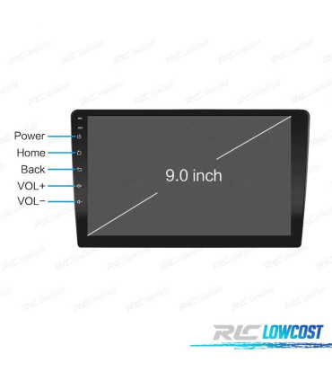 AUTORADIO 9" ANDROID 13 QUAD CORE 64GB ROM