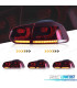 FEUX ARRIÈRE VOLKSWAGEN VW GOLF 6 LOOK R FULL LED DYNAMIQUES ROUGE