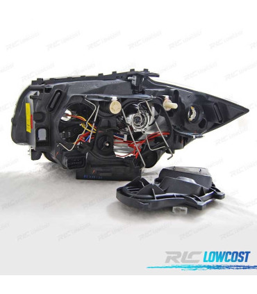 PHARES BMW E81 E87 E82 E88 04-11 ANGEL EYES FOND NOIR