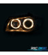 PHARES BMW E81 E87 E82 E88 04-11 ANGEL EYES FOND NOIR