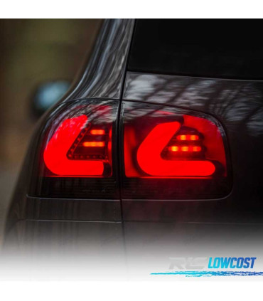 FEUX ARRIÈRE VOLKSWAGEN VW TOUAREG I 7L 02-10 CARDNA LED NOIR FUMÉ