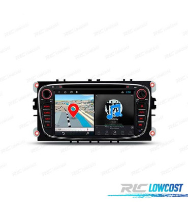 AUTORADIO ANDROID 11 GPS ECRAN TACTILE 7" POUR FORD NOIR