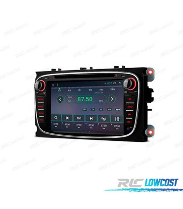 AUTORADIO ANDROID 11 GPS ECRAN TACTILE 7" POUR FORD NOIR