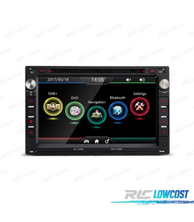 AUTORADIO ANDROID 10 2DIN 7" POUR SEAT SKODA VOLKSWAGEN VW USB GPS TACTIL HD