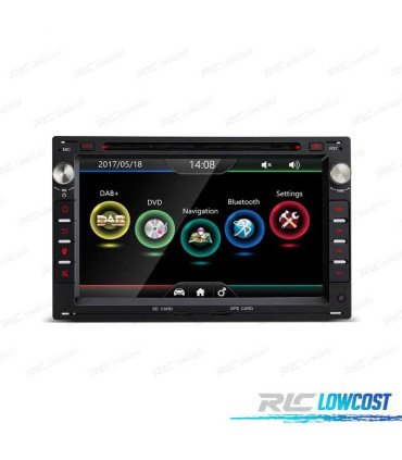 AUTORADIO ANDROID 10 2DIN 7" POUR SEAT SKODA VOLKSWAGEN VW USB GPS TACTIL HD