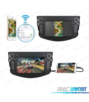 AUTORADIO GPS ANDROID 15 POUR TOYOTA RAV4 06-12 7"