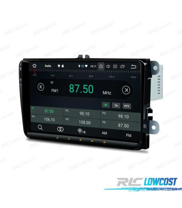 AUTORADIO GPS ECRA TACTIL 9" VOLKSWAGEN VW POUR SKODA SEAT ANDROID 12