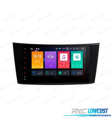 AUTORADIO GPS ANDROID 12 POUR MERCEDES W211 W219 CLS TACTIL 8" TACTILE
