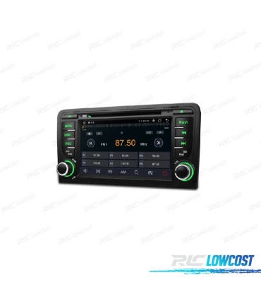 AUTORADIO GPS ANDROID 12 POUR AUDI A3 S3 RS3 03-12