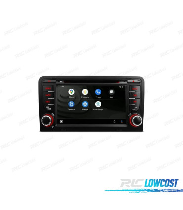 AUTORADIO GPS ANDROID 12 POUR AUDI A3 S3 RS3 03-12