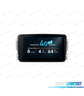 AUTORADIO GPS ANDROID 13 POUR MERCEDES W168 C W203 CLK W209 G W463 VITO VIANO W639