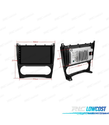 AUTORADIO GPS ANDROID 13 POUR MERCEDES CLASSE C W203 CLK W209 G W463 04-08
