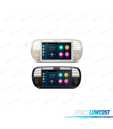AUTORADIO GPS ANDROID 12 POUR FIAT 500 07-15
